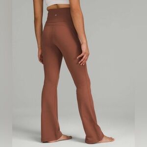 Lululemon Groove Super High Rise Flare Pant Nulu Sz6 Copper Excellent Condition